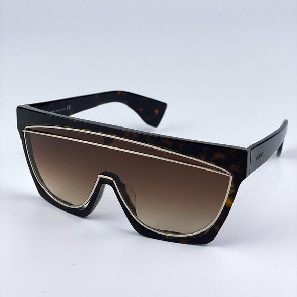 NEW Loewe LW40012F FILIPA MASK 52F Shiny Havana Brown Shield Women Sunglasses - Picture 5 of 10